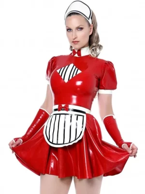 Latex Missy Maid's Rubber Uniform Dress
