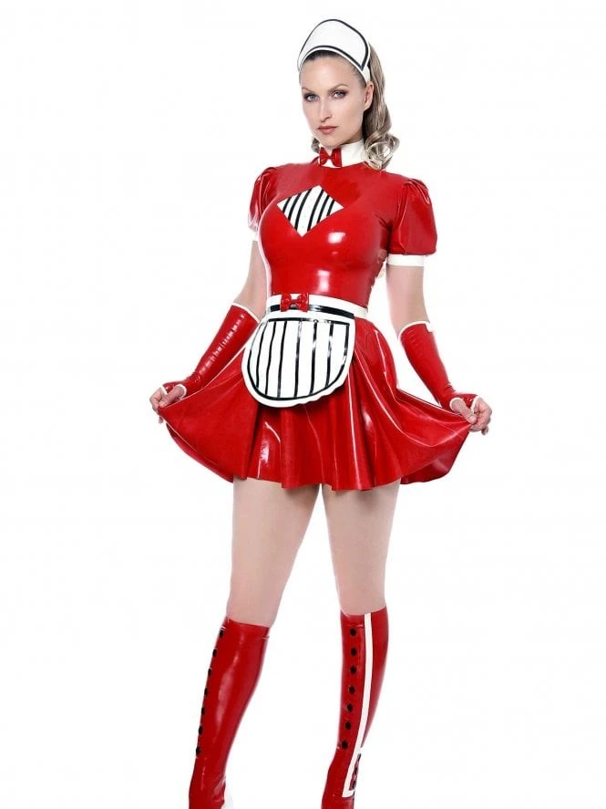 Latex Missy Maid's Rubber Uniform Dress Latex Missy Maid's Rubber Uniform Dress