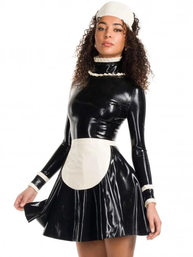 Latex Maidservant Rubber Uniform Dress Latex Maidservant Rubber Uniform Dress