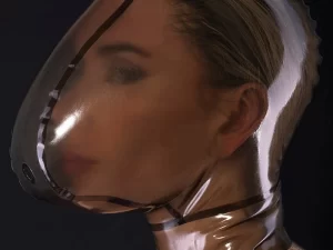 Latex Breath Control Mask without Zipper