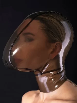 Latex Breath Control Mask without Zipper