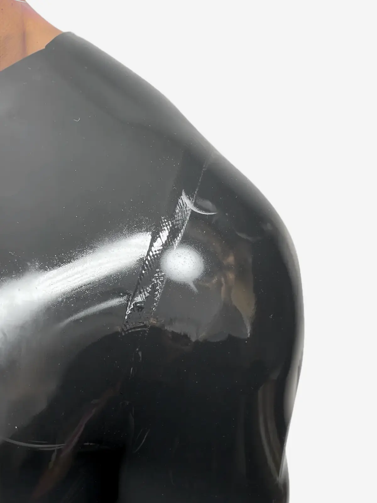 Latex Long Sleeve Crew Neck T-Shirt Latex Long Sleeve Crew Neck T-Shirt