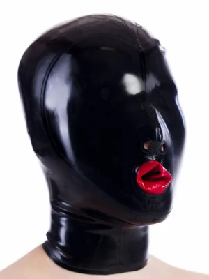 Latex Hood With Condom, Without Eye Openings