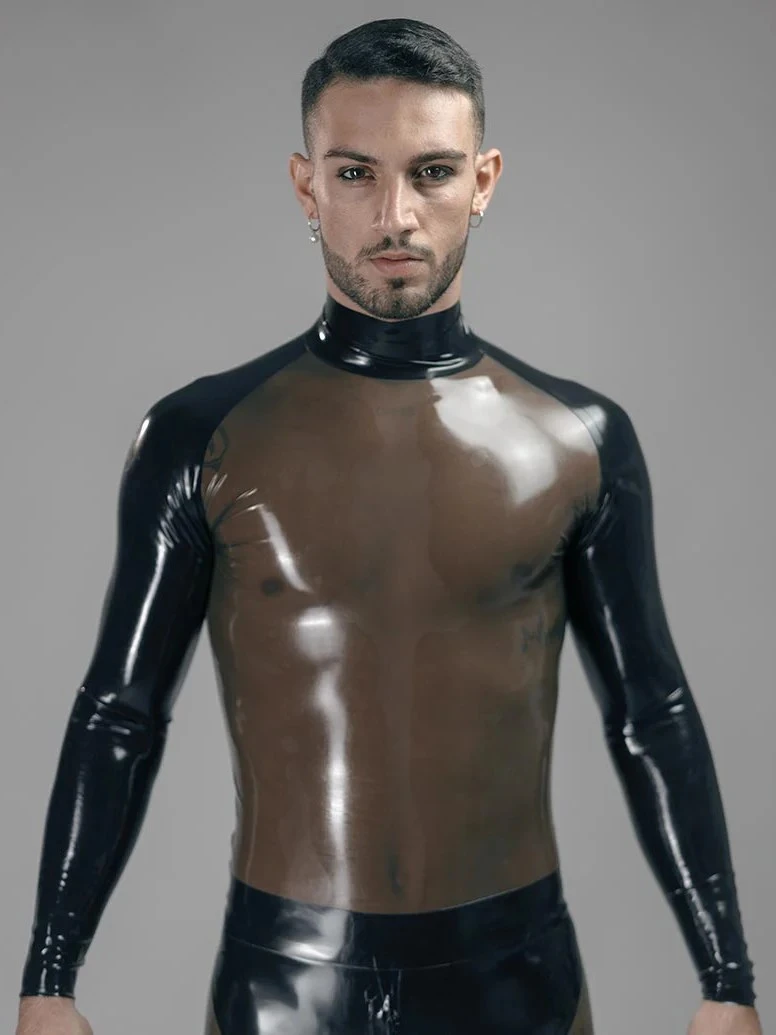 Latex Tailored Waistcoat With Inner Pockets And Trims