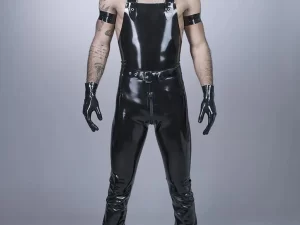 Latex Super Slim Cut Dungarees