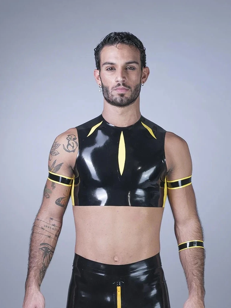 Latex Super Slim Cut Dungarees