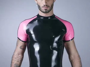 Latex Raglan T-shirt: Short Sleeves