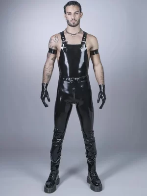 Latex Super Slim Cut Dungarees