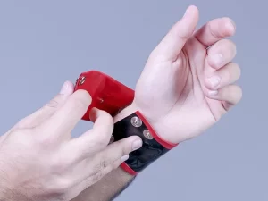 Latex Wrist Pouch With Inner Zip