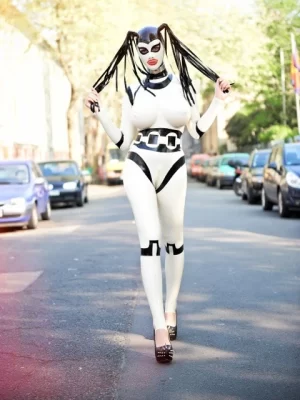 Latex Dark Side Cosplay Catsuit