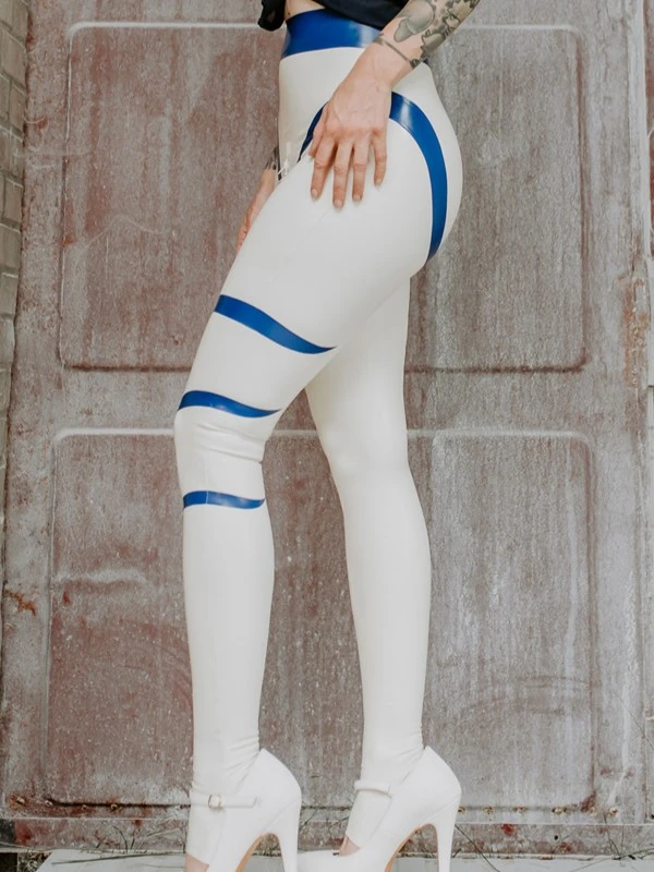 Latex Geometric Color-blocked Pants Latex Geometric Color-blocked Pants