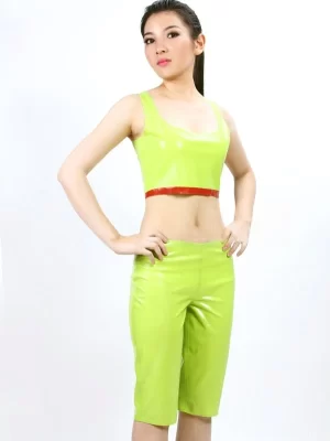 Latex Gidget' 2-pce Casual Shorts & Top