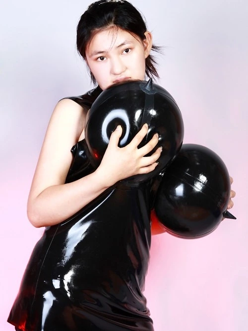 Latex White & Black Contrast Panel Waistcoat Top