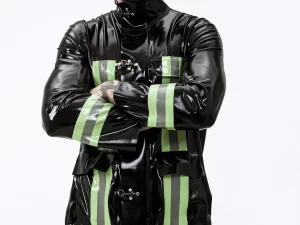 Latex Male rescue Service Uniform Jacket