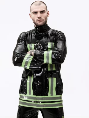 Latex Male rescue Service Uniform Jacket