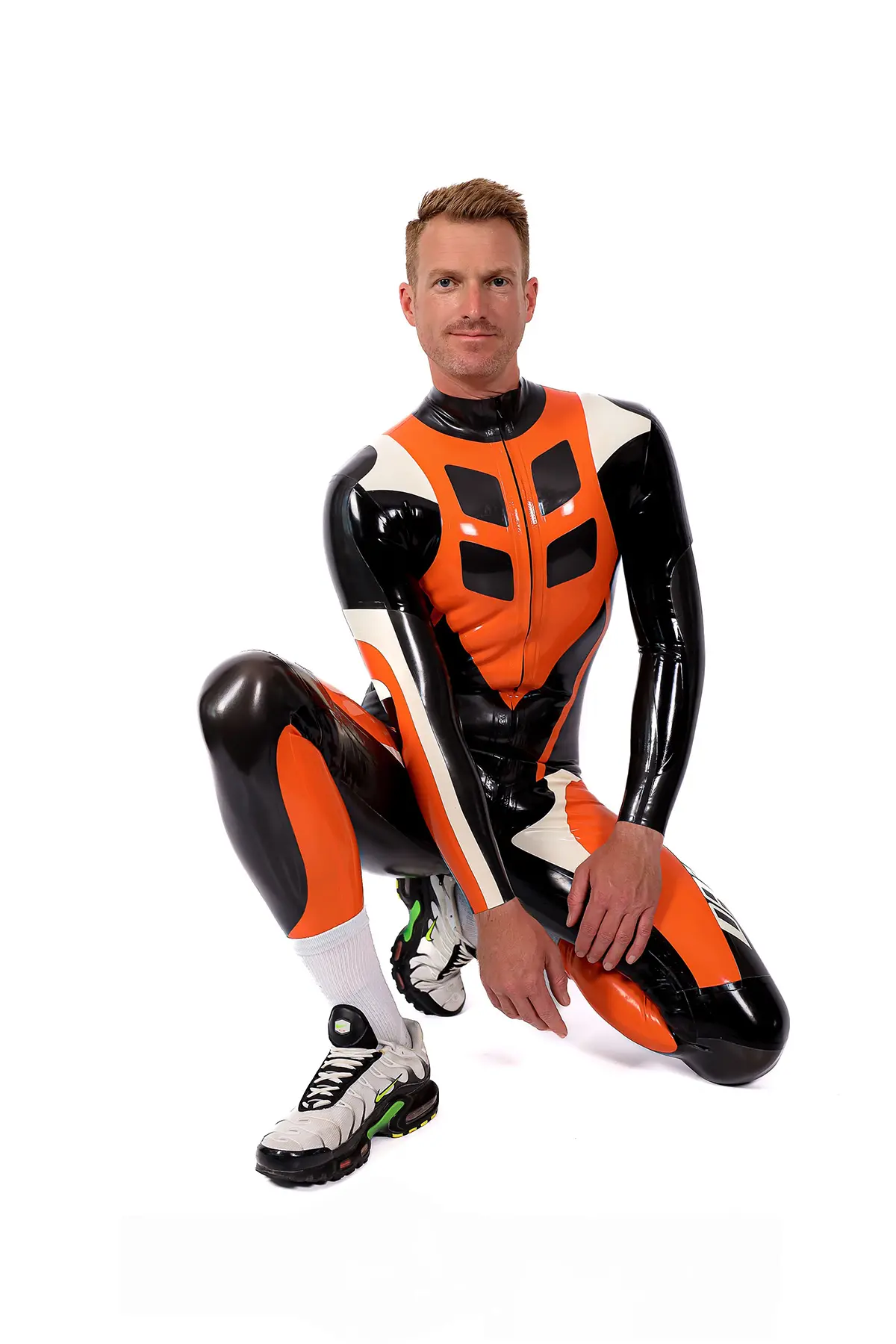 Male Latex Speedster MotoGP Style Motorcycle Suit Male Latex Speedster MotoGP Style Motorcycle Suit