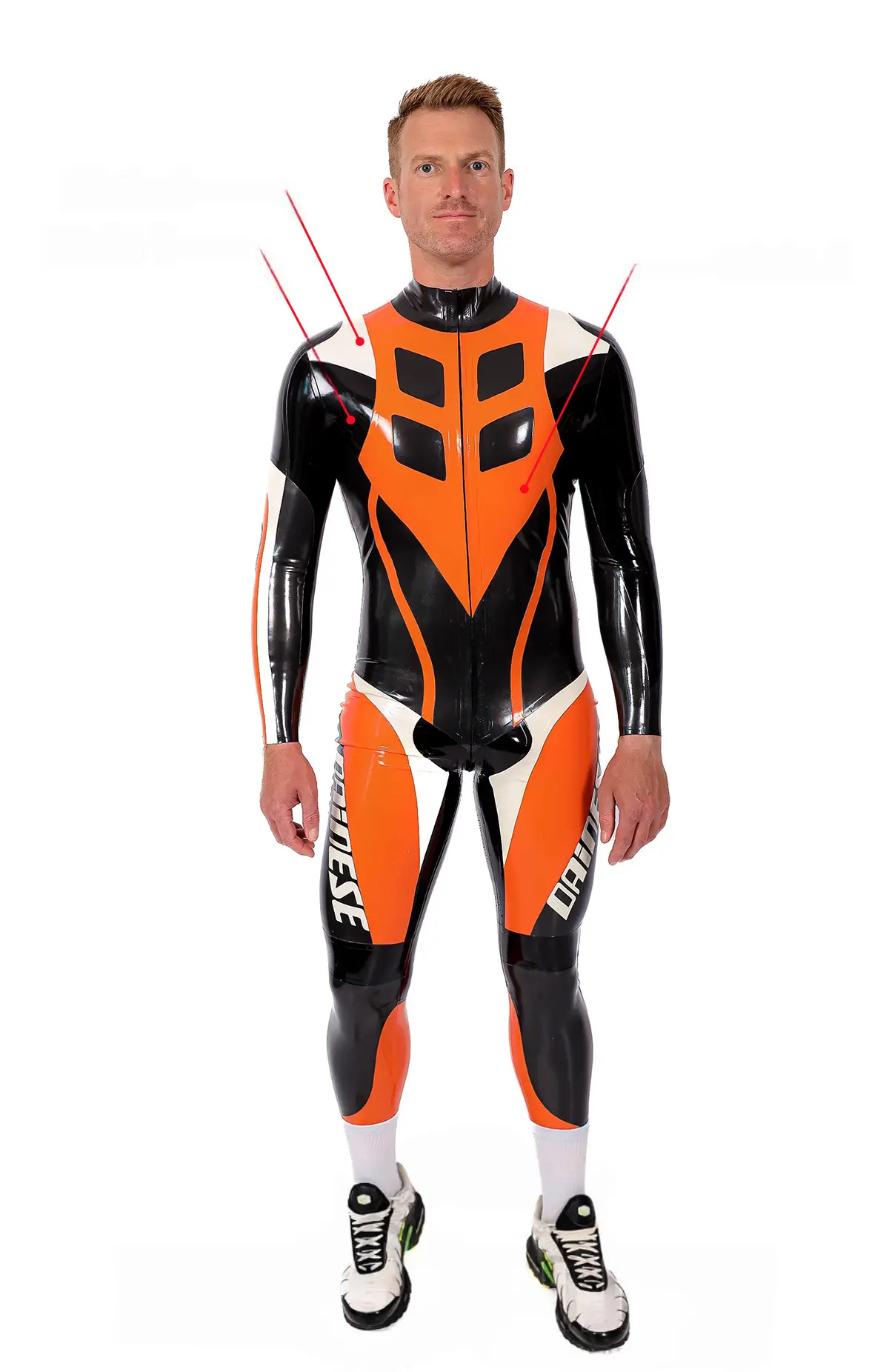Male Latex Speedster MotoGP Style Motorcycle Suit Male Latex Speedster MotoGP Style Motorcycle Suit