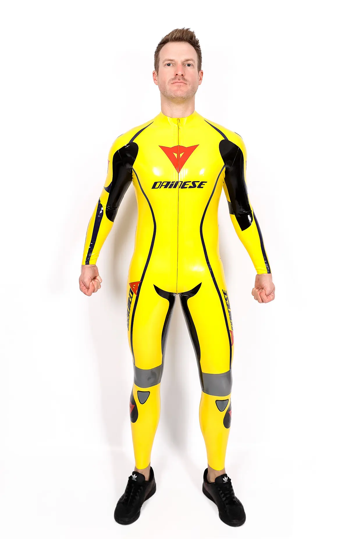 Male Latex Brand Name Motorcycle Style Latex Catsuit Male Latex Brand Name Motorcycle Style Latex Catsuit