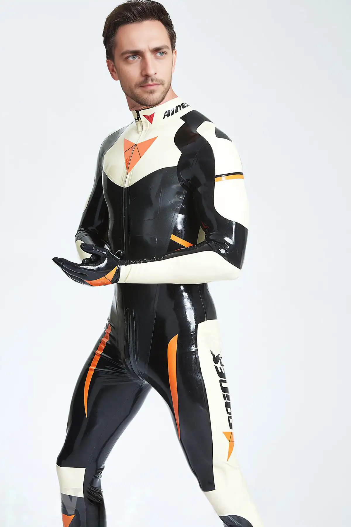 Male Latex Basic MotoGP Branded Catsuit Male Latex Basic MotoGP Branded Catsuit