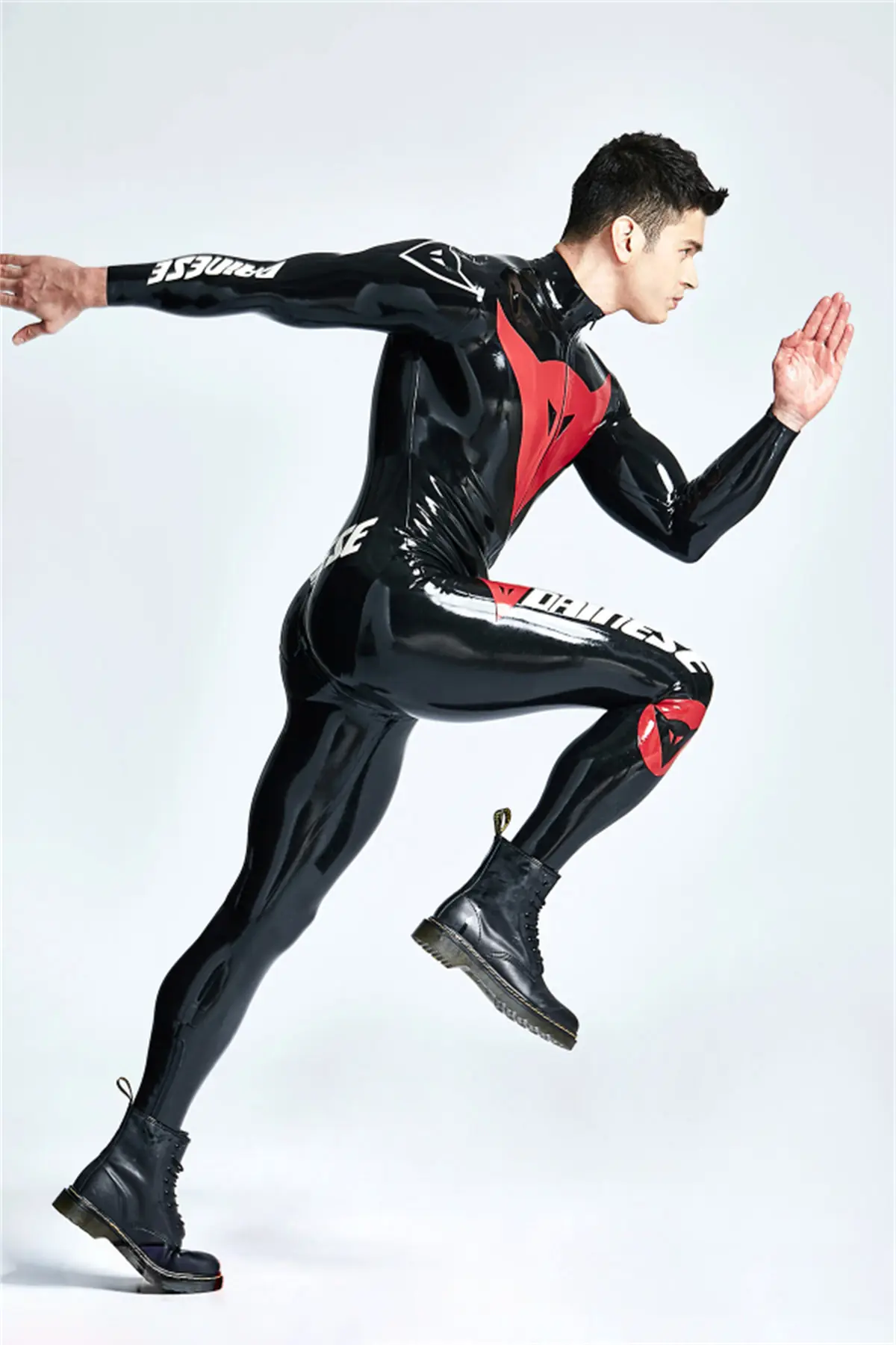 Male Latex Basic MotoGP Branded Catsuit Male Latex Basic MotoGP Branded Catsuit