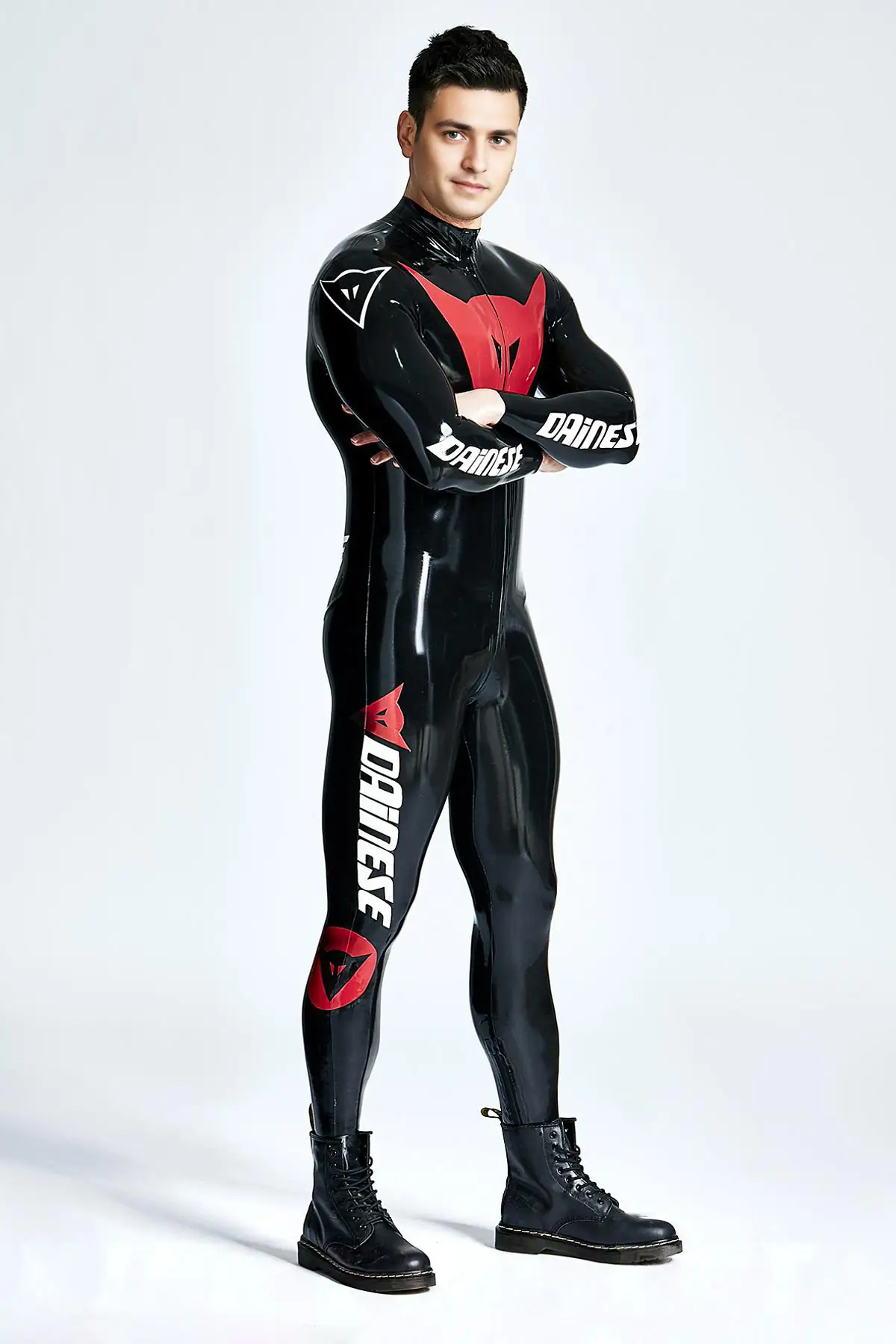 Male Latex Basic MotoGP Branded Catsuit Male Latex Basic MotoGP Branded Catsuit