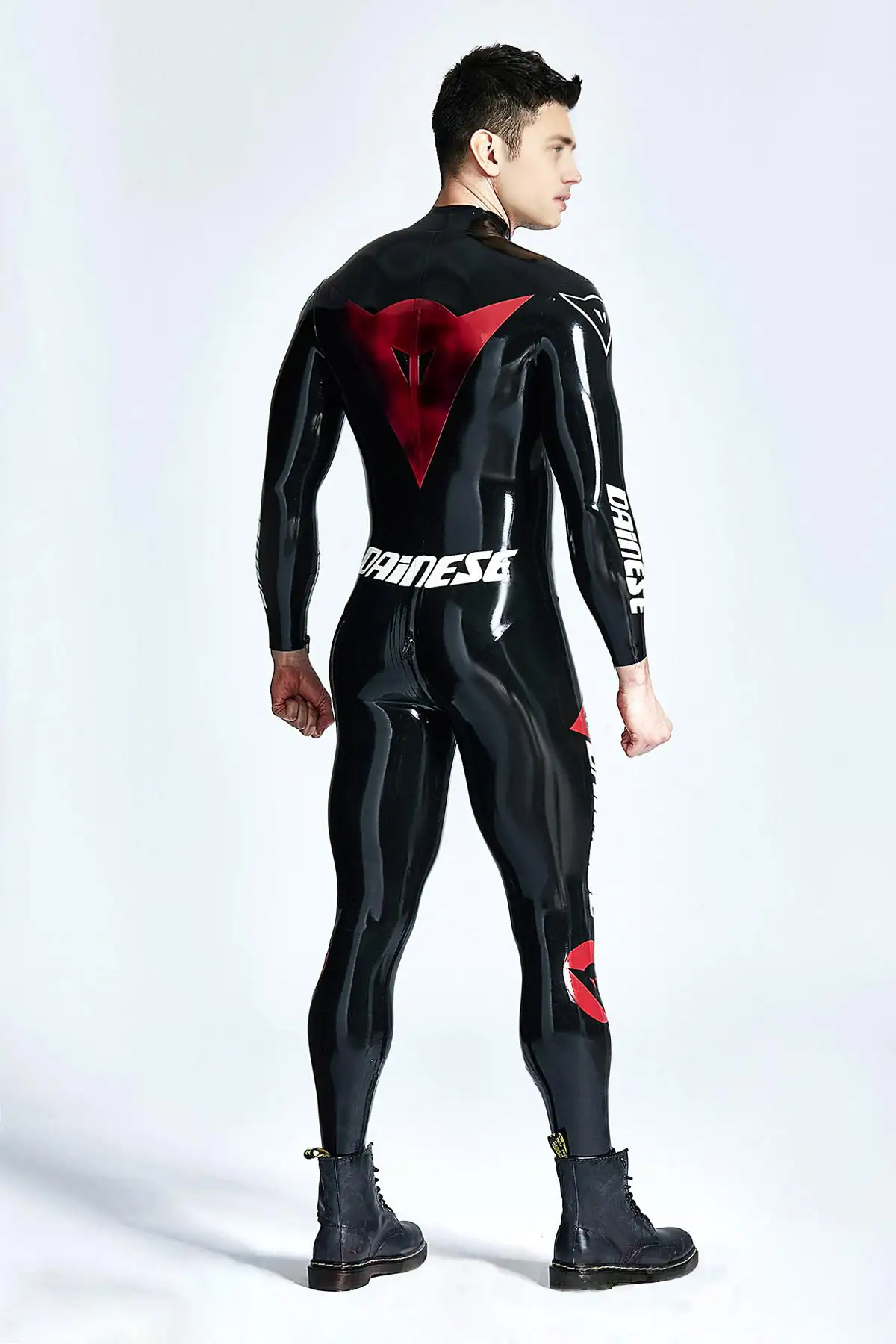 Male Latex Basic MotoGP Branded Catsuit Male Latex Basic MotoGP Branded Catsuit