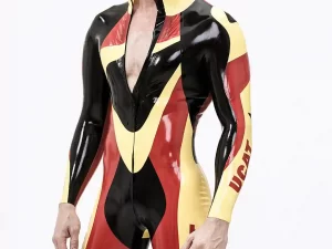 Male Latex Moto-Pronto Catsuit