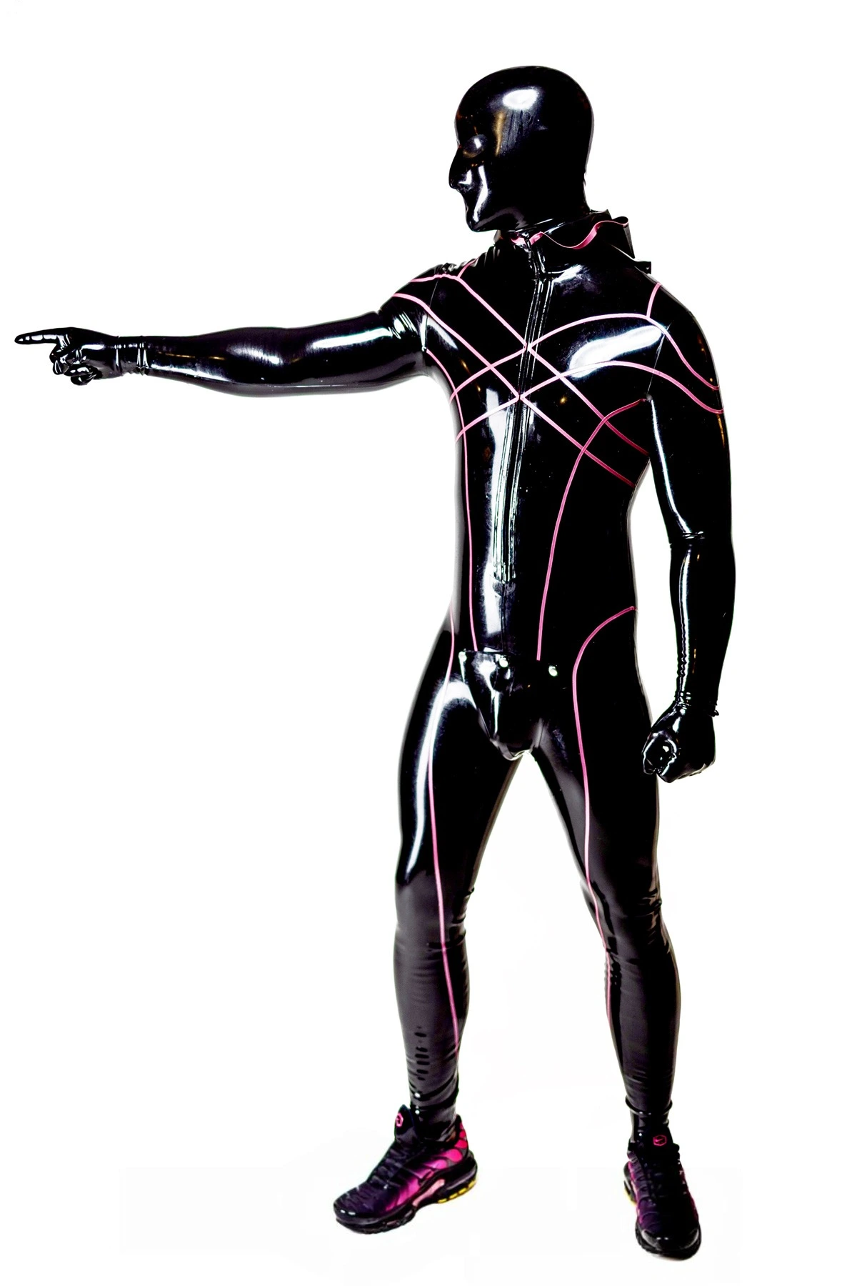 Latex Slick And Hooded Suit Latex Slick And Hooded Suit