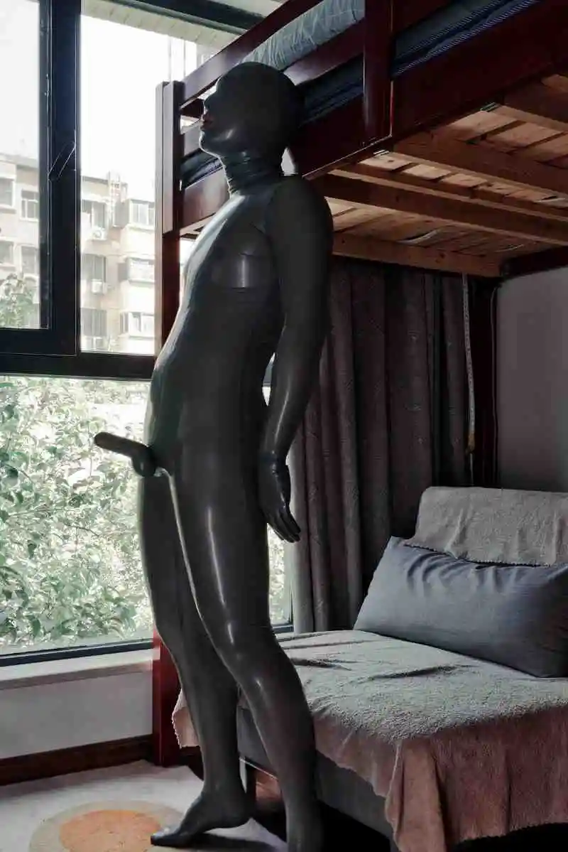 Male Standard ‘Gimp’ Fully-Enclosed Catsuit with Penis & Anal Sheaths Male Standard ‘Gimp’ Fully-Enclosed Catsuit with Penis & Anal Sheaths