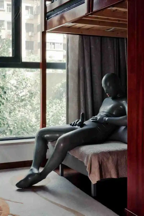 Male Standard ‘Gimp’ Fully-Enclosed Catsuit with Penis & Anal Sheaths Male Standard ‘Gimp’ Fully-Enclosed Catsuit with Penis & Anal Sheaths