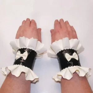 Latex Maid Frilled Cuffs Latex Maid Frilled Cuffs
