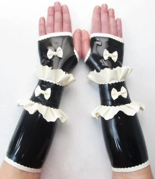 Latex Maid Frilled Cuffs Latex Maid Frilled Cuffs