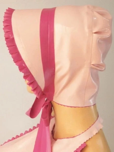 Latex Adult Baby Bonnet Latex Adult Baby Bonnet
