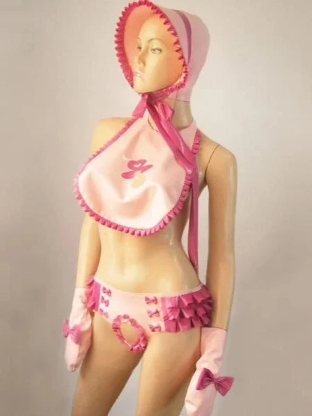 Latex Adult Baby Bonnet Latex Adult Baby Bonnet