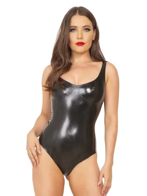 Latex Classic Scoop Neck Bodysuit