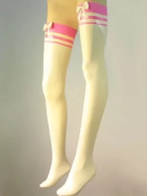 Latex Pink Sissy Stockings